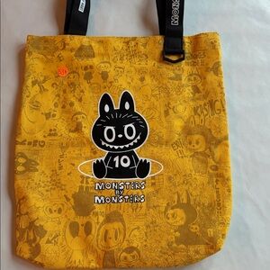 B31,POP MART The Monsters 10 year anniversary tote Monsters by Monsters Yellow